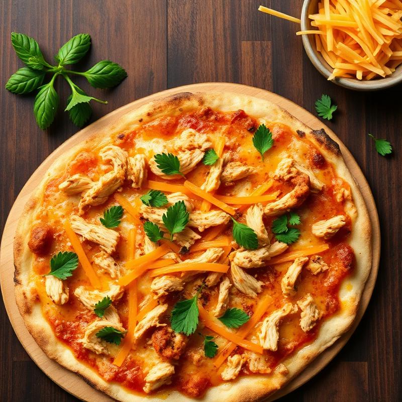 Pizza sabor Frango com Cheddar